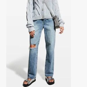 Pistola LA Cassie super high rise straight leg distressed Jean women’s size 29